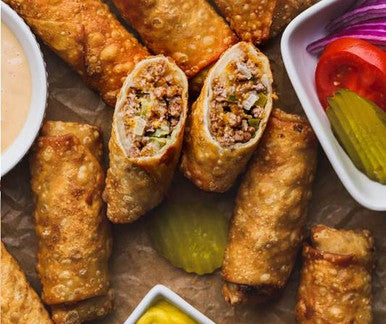 Cheeseburger Egg Roll