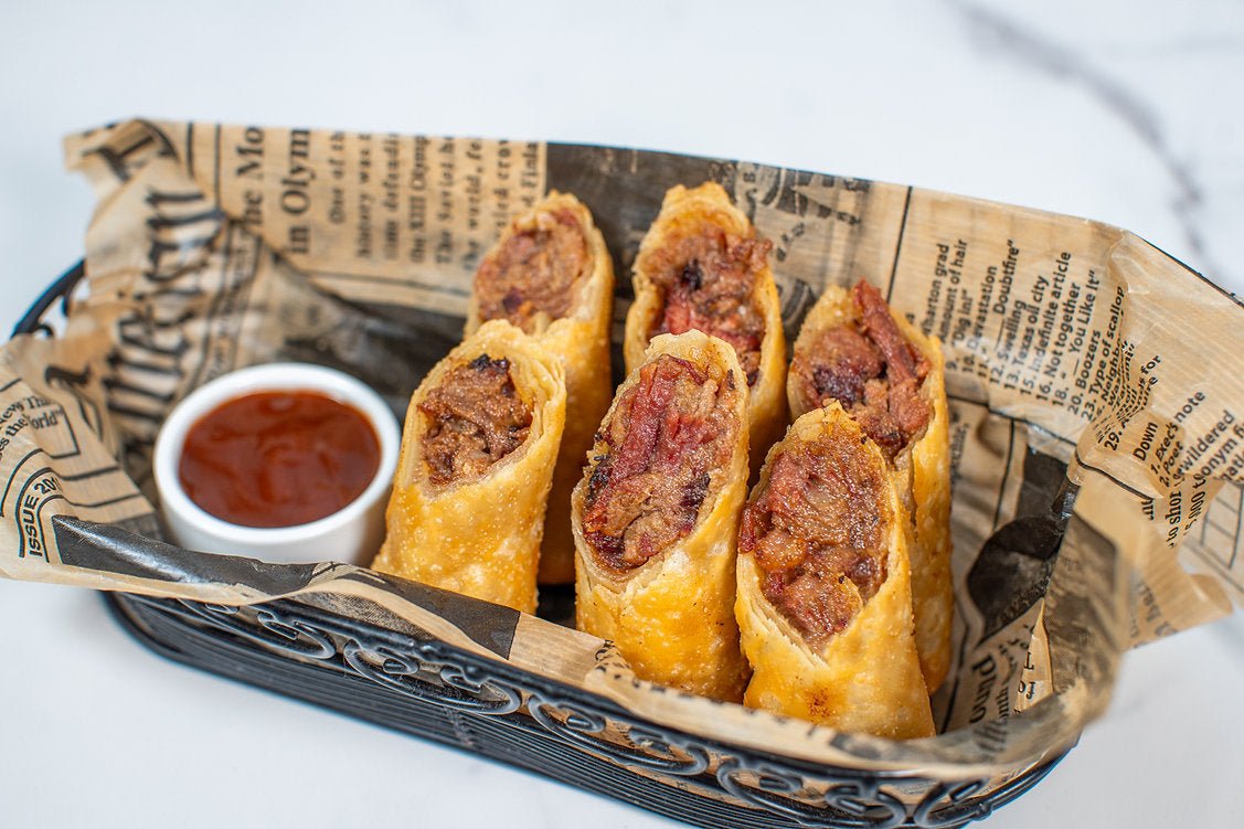 Egg Rolls, Smoked Beef Brisket - School Daze