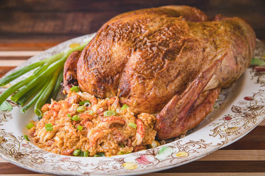 Turducken Stuffed Crawfish Jambalaya