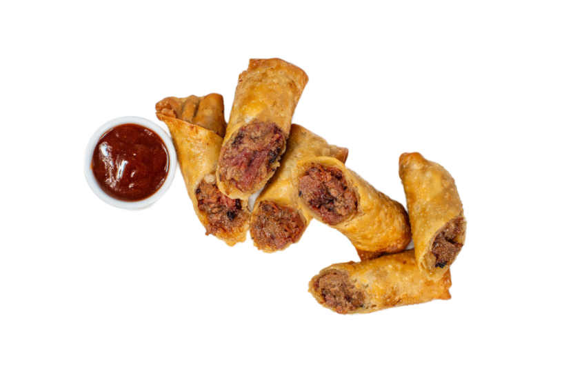 Egg Rolls, Smoked Beef Brisket - School Daze
