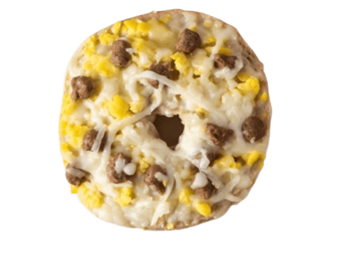 Sausage Egg & Cheese Pizza Bagel - School Daze
