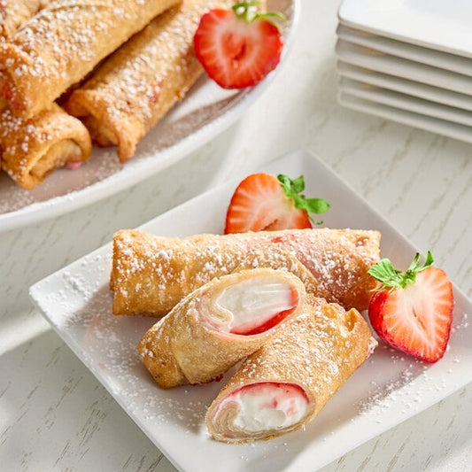 Strawberry Cheesecake Egg Rolls